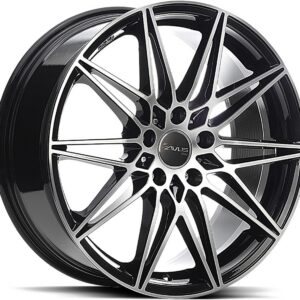 AVUS AC-MB5 Black Polished 8x18 5/112 ET57 CB66,7 60°