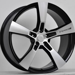 P28 Black machined face 10x22 5/130 ET45 CB71,6 60°