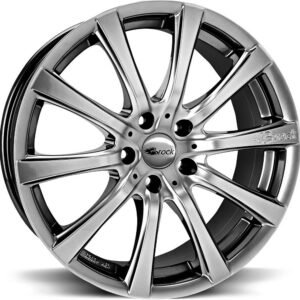 BROCK B21 Chrome Silver 9x18 5/112 ET21 CB66,6 60°