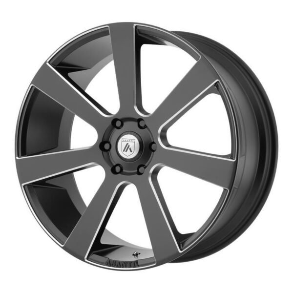AB15 Satin Black Milled 9x24 6/139,7 ET15 CB106,2 60°