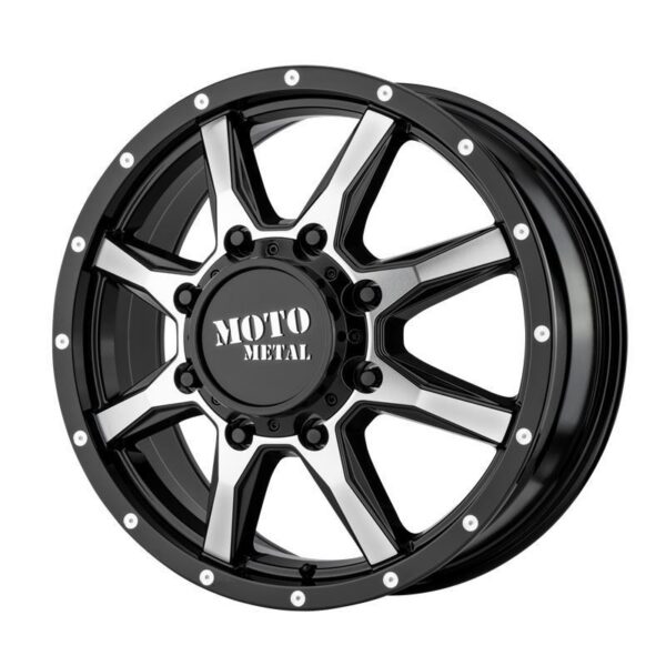 article_271905 MO995 Gloss Black Machined - Front 8,25x20 8/210 ET127 CB154,3 60°