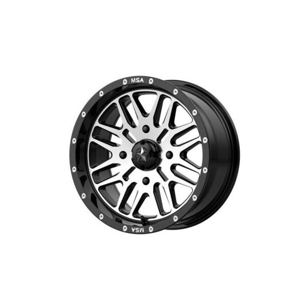 MA38 Gloss Black Machined 7x14 4/137 ET10 CB112,0 60°