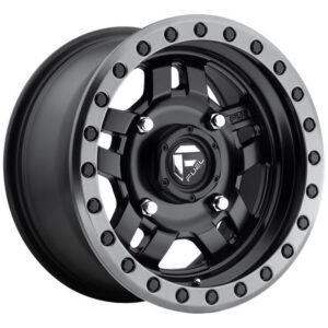 FV557 MATTE BLACK GUN METAL RING 7x14 4/110 ET13 CB79,4 60°