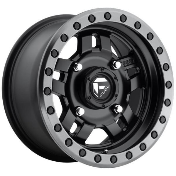 FV557 MATTE BLACK GUN METAL RING 7x14 4/137 ET38 CB110,1 60°