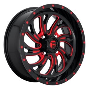 FV642 GLOSS BLACK RED TINTED CLEAR 7x20 4/156 ET13 CB132,0 60°