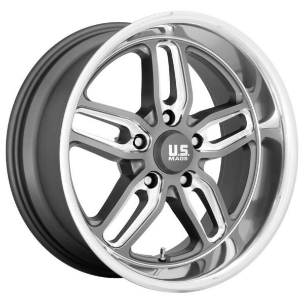 UC129 MATTE GUN METAL MILLED 8,5x22 5/127 ET1 CB78,1 60°