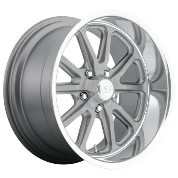 UC111 MATTE GUN METAL MACHINED 9,5x18 5/120,65 ET1 CB72,6 60°