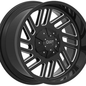 D57 Glossblack milled 10x20 5/127/139,7 ET-12 CB78,1 60°