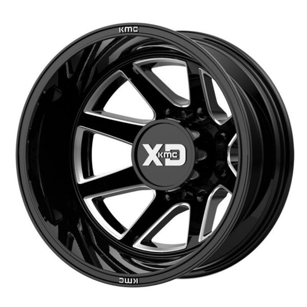 XD845 Gloss Black Milled 8,25x22 8/165,1 ET105 CB117,0 60°