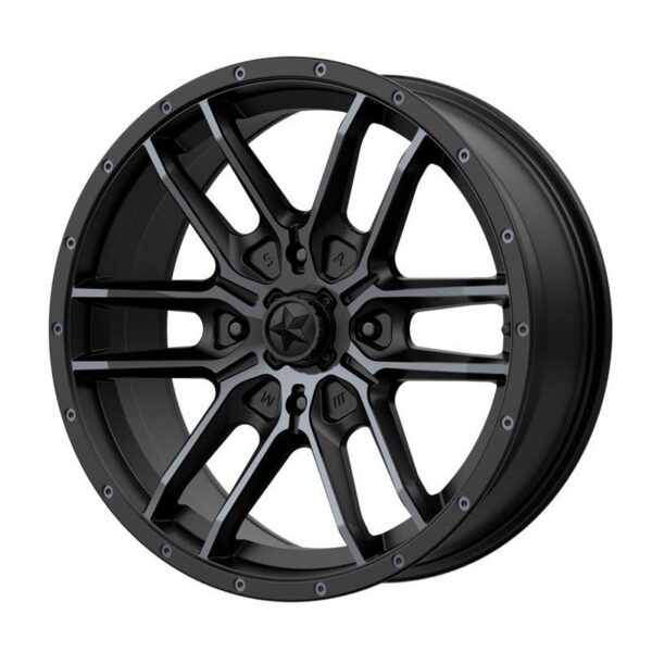 MA43 Satin Black With Titanium Tint 7x15 4/110 ET38 CB86,0 60°