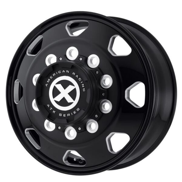 AO401 Satin Black Milled - Front 8,25x5 10/285,75 ET144 CB220,1 60°
