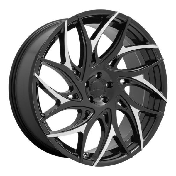 article_276159 DC259 Gloss Black With Machined Spokes 10x26 5/127 ET10 CB78,0 60°