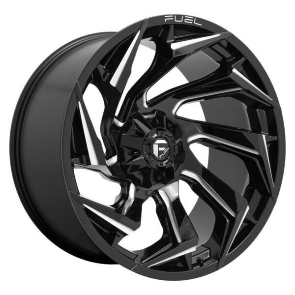 D753 REACTION GLOSS BLACK MILLED 9x17 5/114,3/127 ET-12 CB78,1 60°
