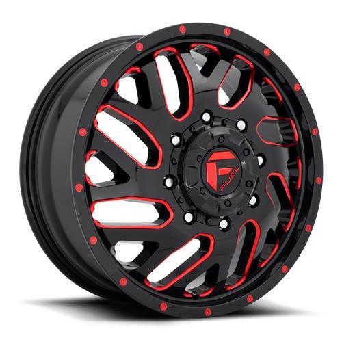 FC656 GLOSS BLACK RED TINTED CLEAR 8,25x20 8/165,1 ET105 CB121,5 60°