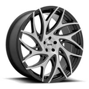 S260 G.O.A.T. BRUSHED FACE W/ GLOSS BLACK DARK TIN 10x26 6/135 ET30 CB87,1 60°