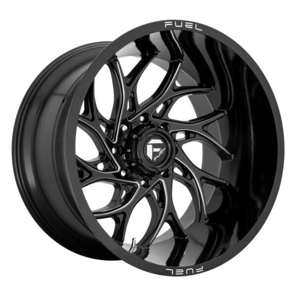 article_276429 D741 RUNNER GLOSS BLACK MILLED 7x22 4/137 ET0 CB110,1 60°