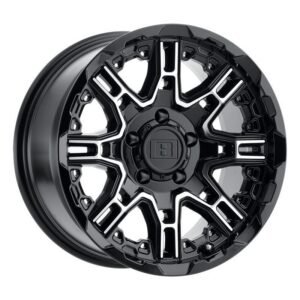 SLINGSHOT GLOSS BLACK W/ MACHINED FACE 11,5x22 5/127 ET-44 CB71,5 60°