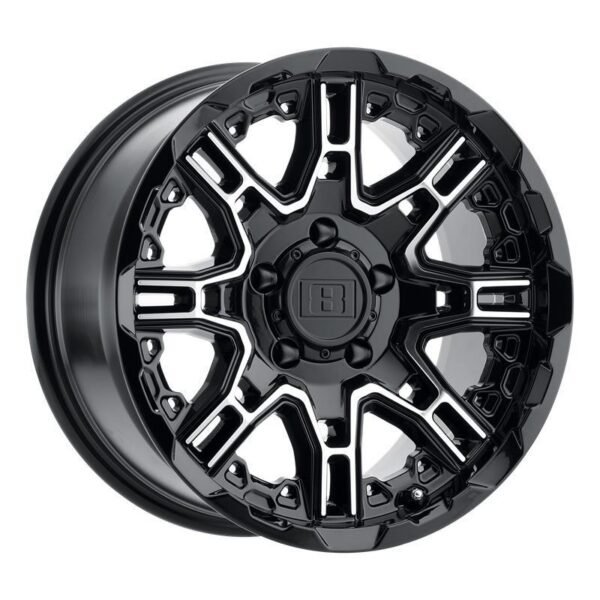 SLINGSHOT GLOSS BLACK W/ MACHINED FACE 11,5x22 5/127 ET-44 CB71,5 60°