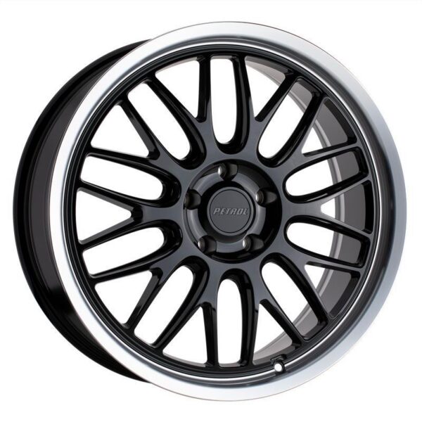 article_276551 P4C GLOSS BLACK W/ MACHINED CUT LIP 8x18 5/110 ET40 CB72,1 60°
