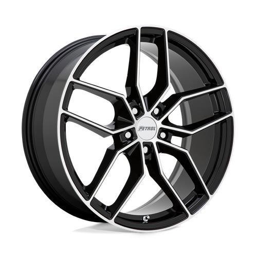 P5C GLOSS BLACK W/ MACHINED FACE 8x18 5/114,3 ET40 CB76,1 60°