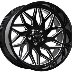 D55 Glossblack milled 12x24 6/139,7 ET-42 CB106,1 60°