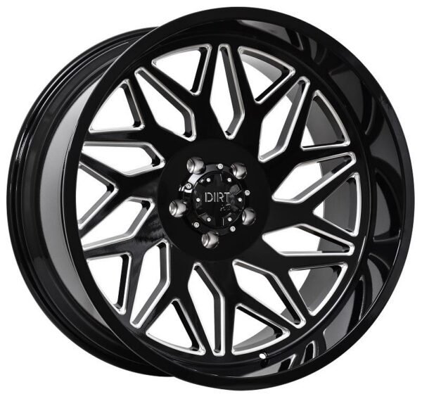 D55 Glossblack milled 12x24 6/139,7 ET-42 CB106,1 60°