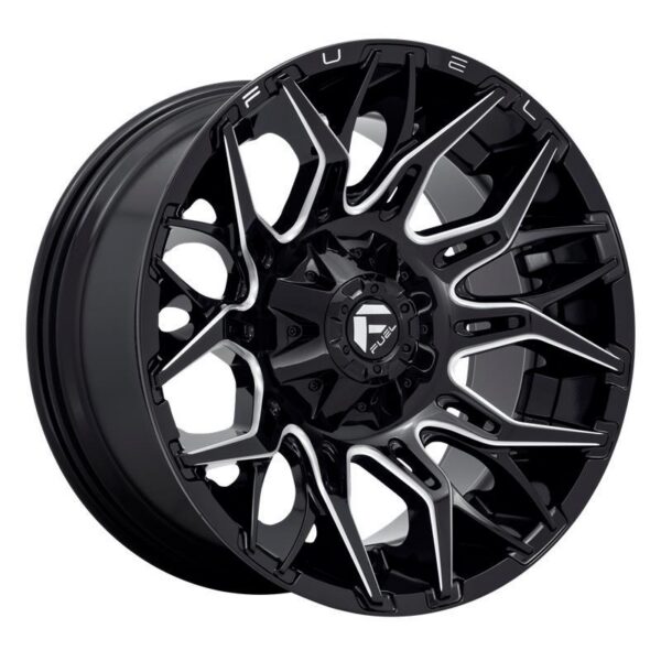 D769 TWITCH GLOSSY BLACK MILLED 9x20 6/135/139,7 ET1 CB106,1 60°