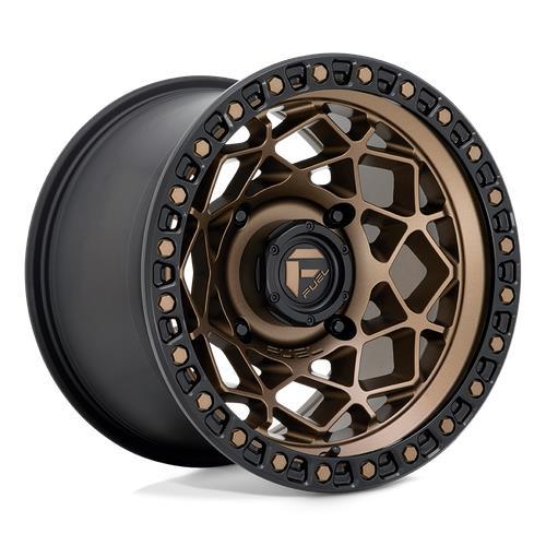 D785 UNIT UTV BRONZE W/ MATTE BLACK RING 7x15 4/137 ET10 CB110,1 60°