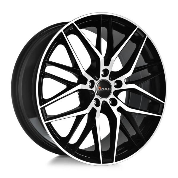 AVUS AF19 Black Polished 8,5x19 5/120 ET35 CB72,6 60°
