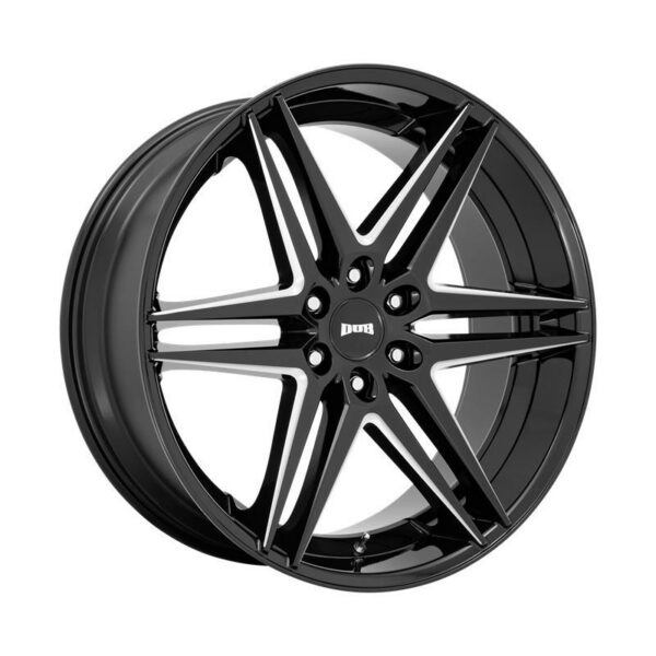 S267 DIRTY DOG GLOSSY BLACK MILLED 10x26 6/135 ET30 CB87,1 60°