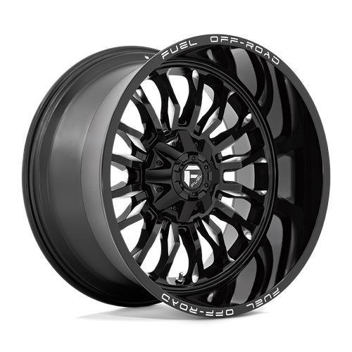 D795 ARC GLOSS BLACK MILLED 9x20 8/165,1 ET1 CB125,1 60°