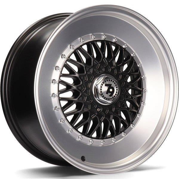 SV-F Matt Black Front Polished Lip Polished 7x15 4/100/114,3 ET30 CB67,1 60°