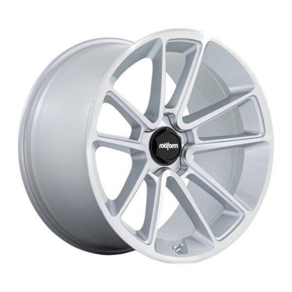 R192 BTL GLOSS SILVER W/ MACHINED FACE 12x22 5/120 ET15 CB74,1 60°