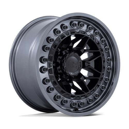 ALPHA MATTE BLACK W/ GUNMETAL LIP 9x18 6/139,7 ET20 CB106,1 60°