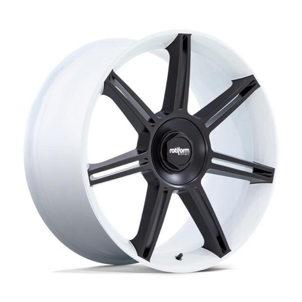 FRA GLOSS WHITE W/ M-BLACK SPOKES 12x22 5/130 ET60 CB71,5 60°