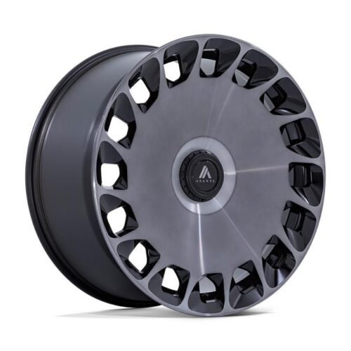 ABL-45 ARISTOCRAT GLOSS BLACK MACHINED FC W/ DDT 10x24 5/120 ET35 CB72,6 60°