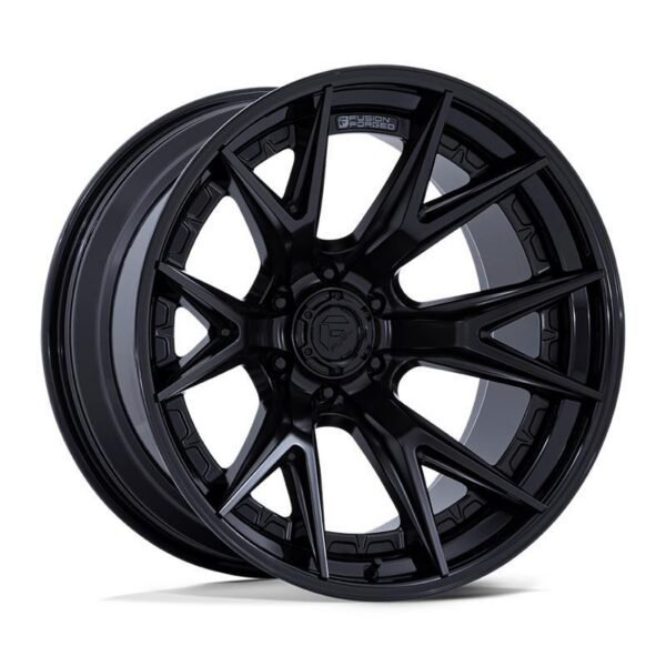 FC402 CATALYST MATTE BLACK W/ GLOSS BLACK LIP 12x24 6/139,7 ET-44 CB106,1 60°