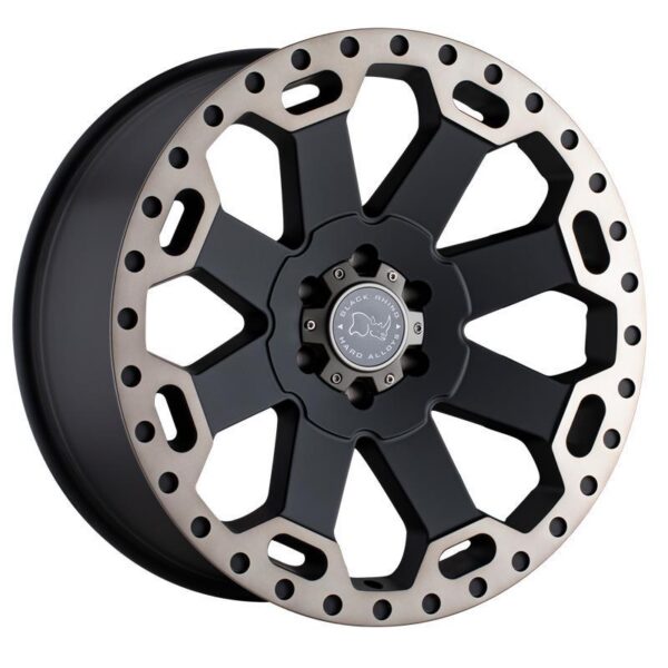 article_298794 WARLORD MATTE BLACK W/ MACHINED DARK TINT 9x17 6/139,7 ET12 CB112,1 60°