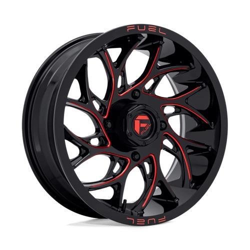 D779 RUNNER UTV GLOSS BLACK MILLED CANDY RED 7x18 4/156 ET13 CB132,0 60°