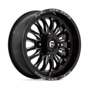 D821 ARC UTV GLOSS BLACK MILLED 7x22 4/156 ET13 CB132,0 60°