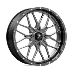 M45 PORTAL GLOSS BLACK MILLED 7x22 4/156 ET0 CB115,1 60°