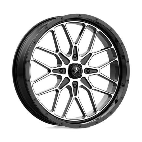 M45 PORTAL GLOSS BLACK MACHINED 7x18 4/156 ET0 CB115,1 60°