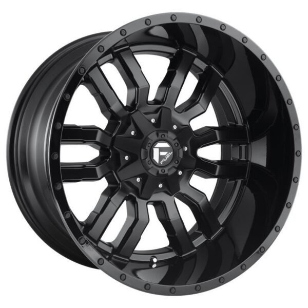 article_299077 D596 SLEDGE MATTE BLACK GLOSS BLACK LIP 8x18 6/114,3/120 ET35 CB72,6 60°