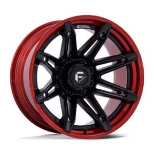 FC401 BRAWL MATTE BLACK W/ CANDY RED LIP 12x24 8/170 ET-44 CB125,1 60°