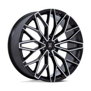 AB050 MOGUL 6 GLOSS BLACK W/ MACHINED FACE 10x26 6/135 ET30 CB87,1 60°