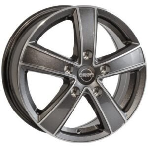 Hercules 5 Anthracite grey front polished 6,5x15 5/118 ET61 CB71,1 60°