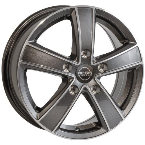 Hercules 5 Anthracite grey front polished 6,5x15 5/118 ET61 CB71,1 60°