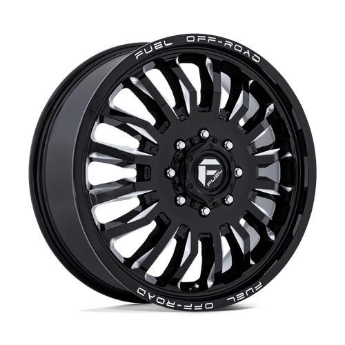 D868 ARC DUALLY GLOSS BLACK MILLED 8,25x22 8/165,1 ET104 CB117,0 60°