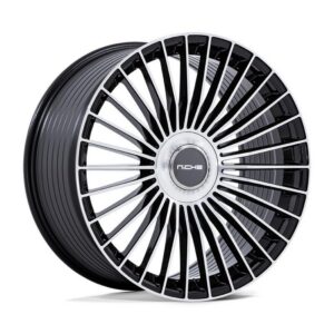 NC282 SERENE GLOSS BLACK W/ MACHINED FACE 10x24 5/130 ET20 CB84,1 60°