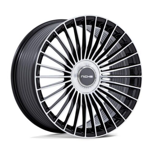NC282 SERENE GLOSS BLACK W/ MACHINED FACE 10x24 5/112/120 ET35 CB74,1 60°